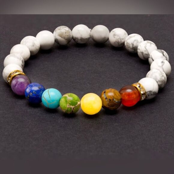 Beaded Chakra Bracelet - Picture 1 of 4